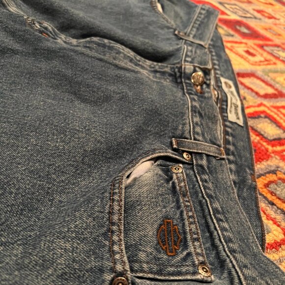 Harley-Davidson Blue Jeans - Size 42x30 - Picture 2 of 5